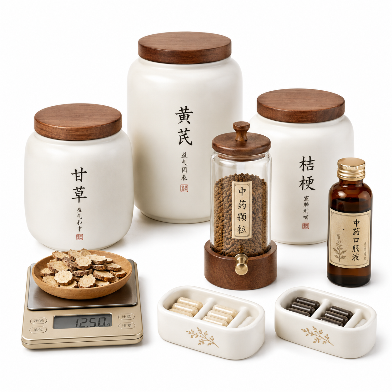 TCM-supplementen in pil-, tablet-, capsule- en tinctuurvorm