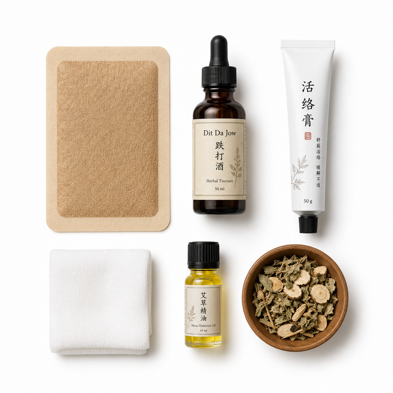 TCM-supplementen in zalf-, crème- en druppelvorm